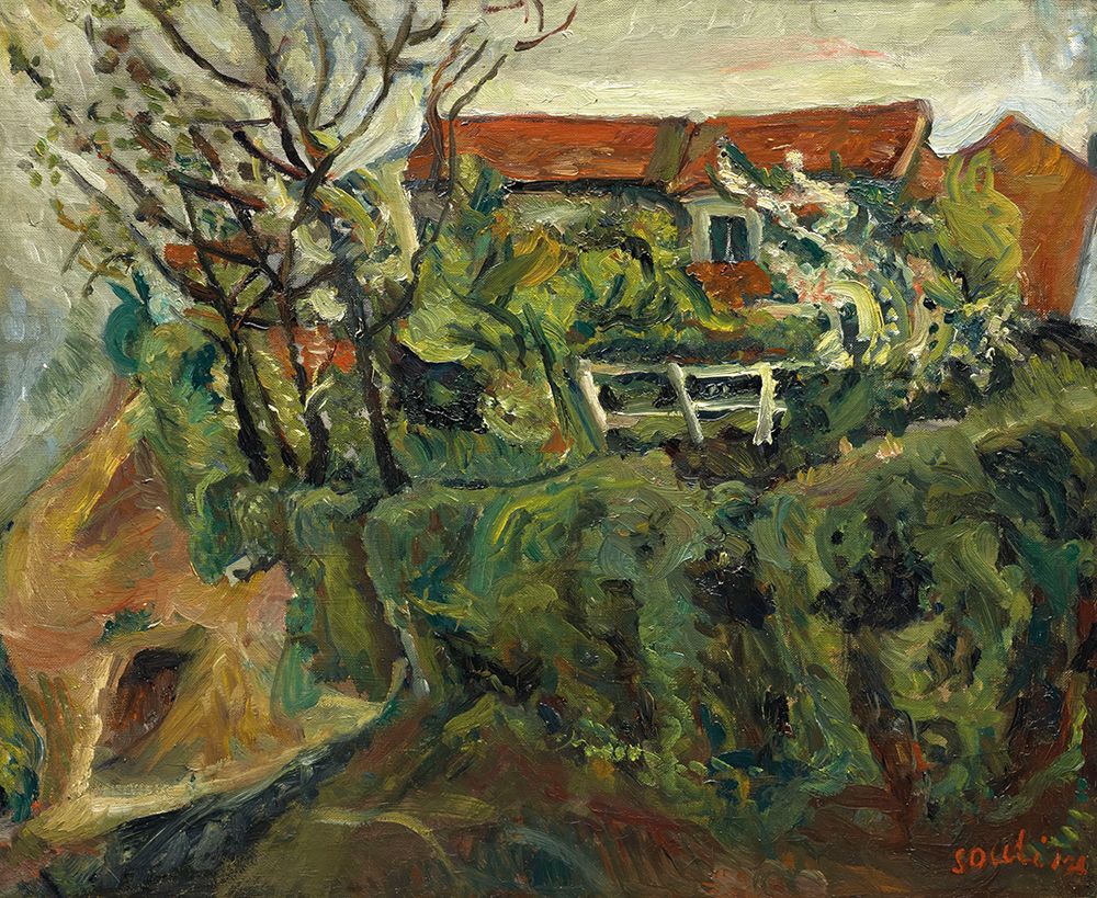 Maisons dans un Paysage art print by Chaim Soutine for $57.95 CAD