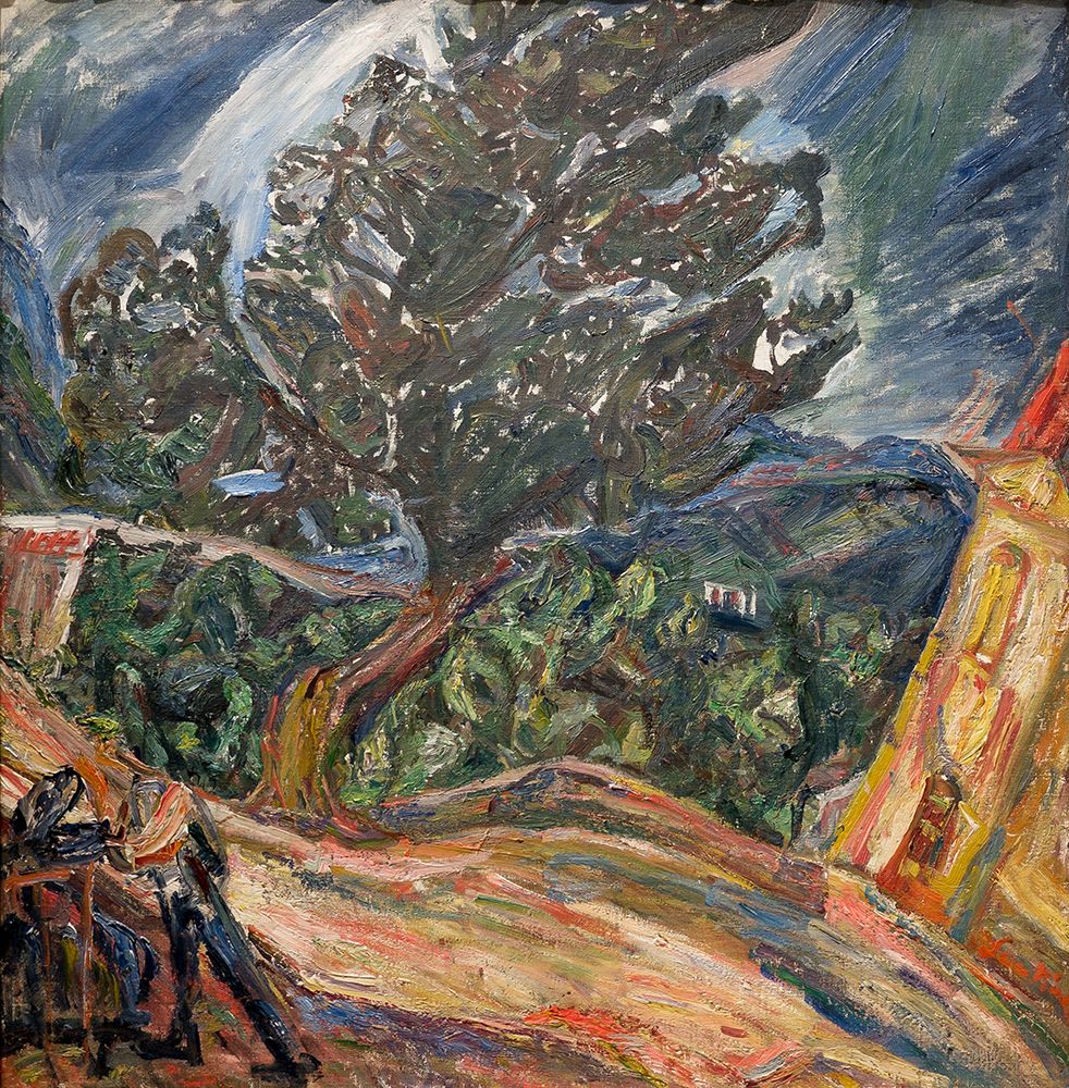 Le Gros Arbre Bleu 1920 art print by Chaim Soutine for $57.95 CAD