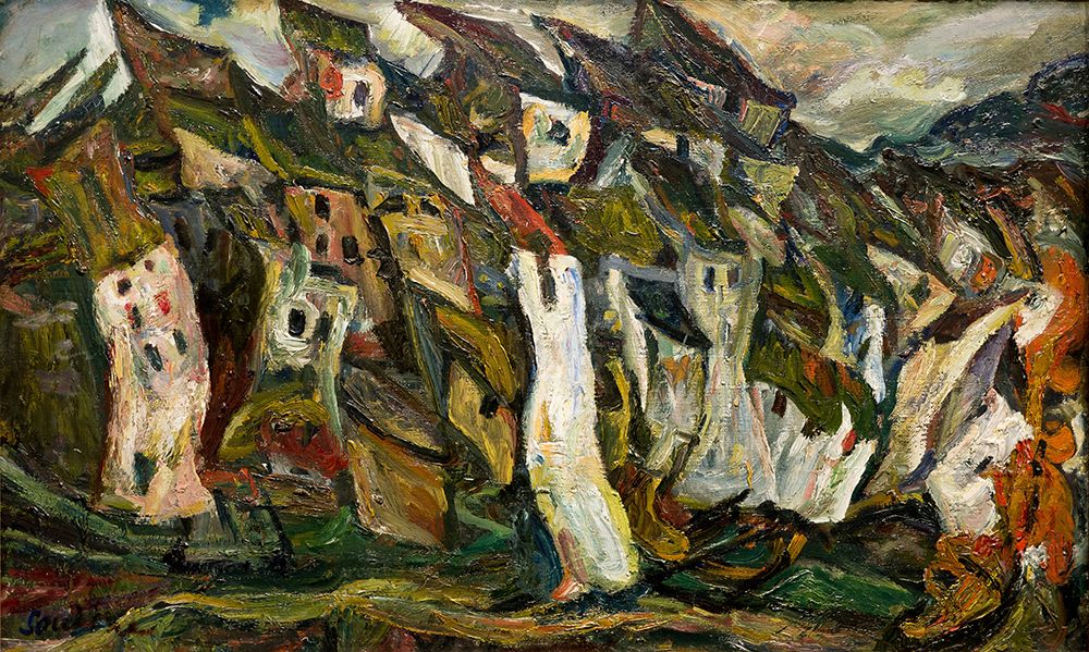 Les Maisons 1920 art print by Chaim Soutine for $57.95 CAD