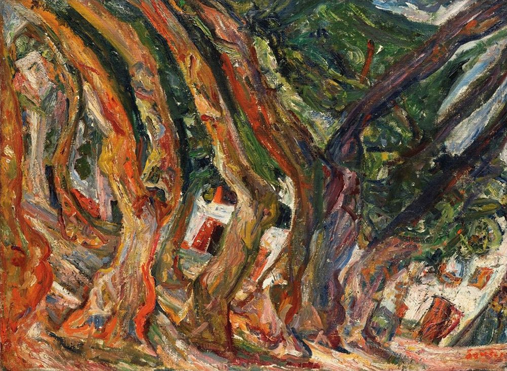 Les Platanes a Ceret 1920 art print by Chaim Soutine for $57.95 CAD
