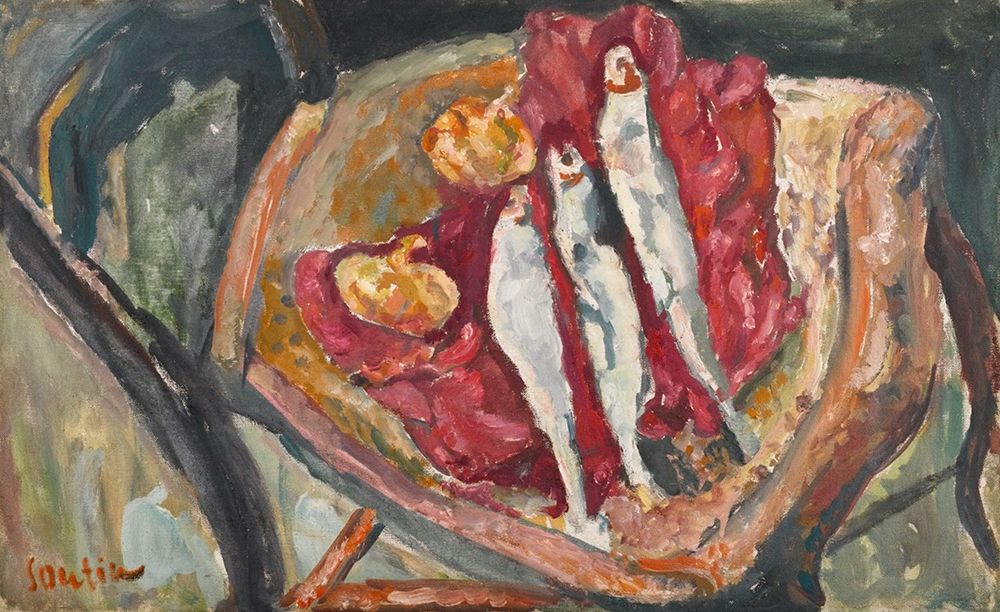 Nature Morte aux Harengs et aux Oignons 1917 art print by Chaim Soutine for $57.95 CAD