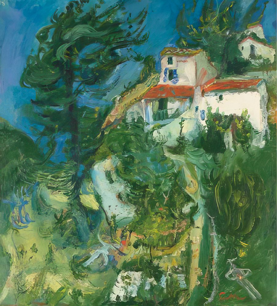 Paysage de Cagnes 1924 art print by Chaim Soutine for $57.95 CAD
