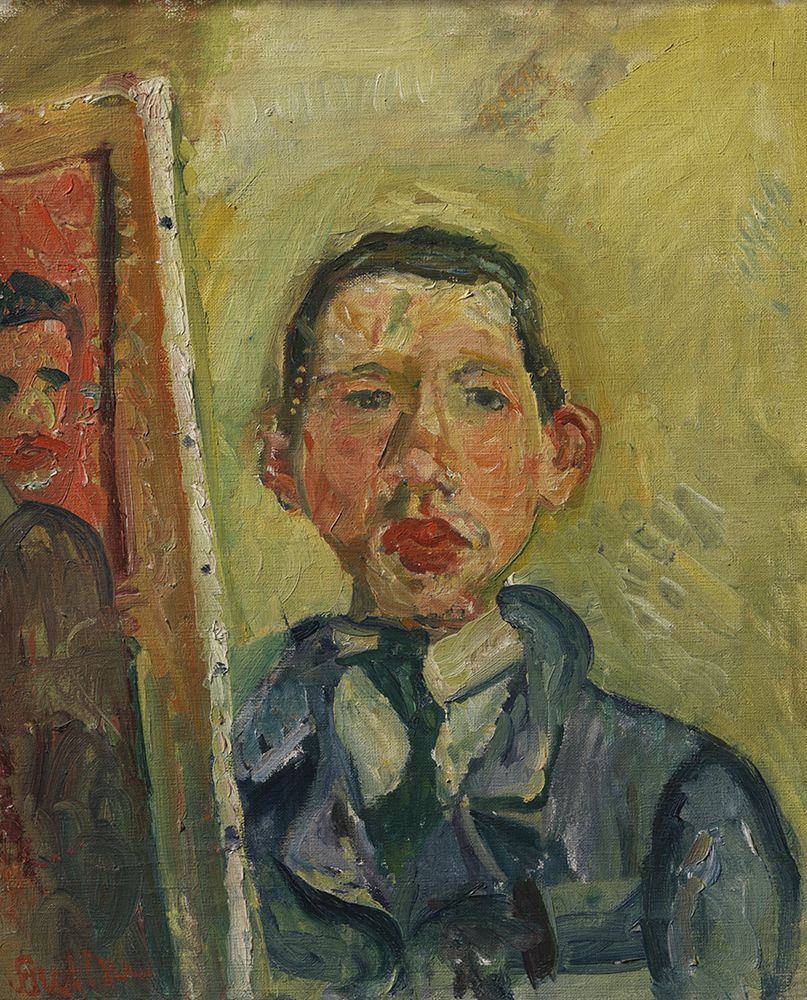 Self-portrait 1918 art print by Chaim Soutine for $57.95 CAD