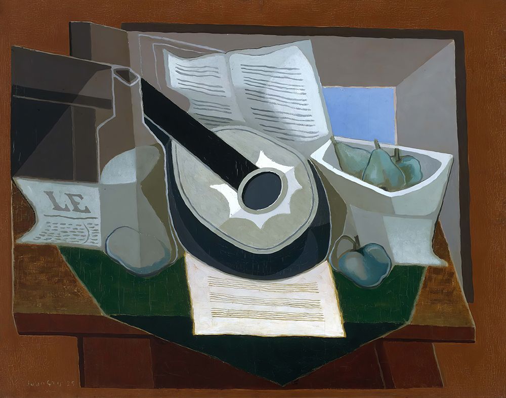 Mandolin and Fruit Dish 1925 art print by Juan Gris for $57.95 CAD