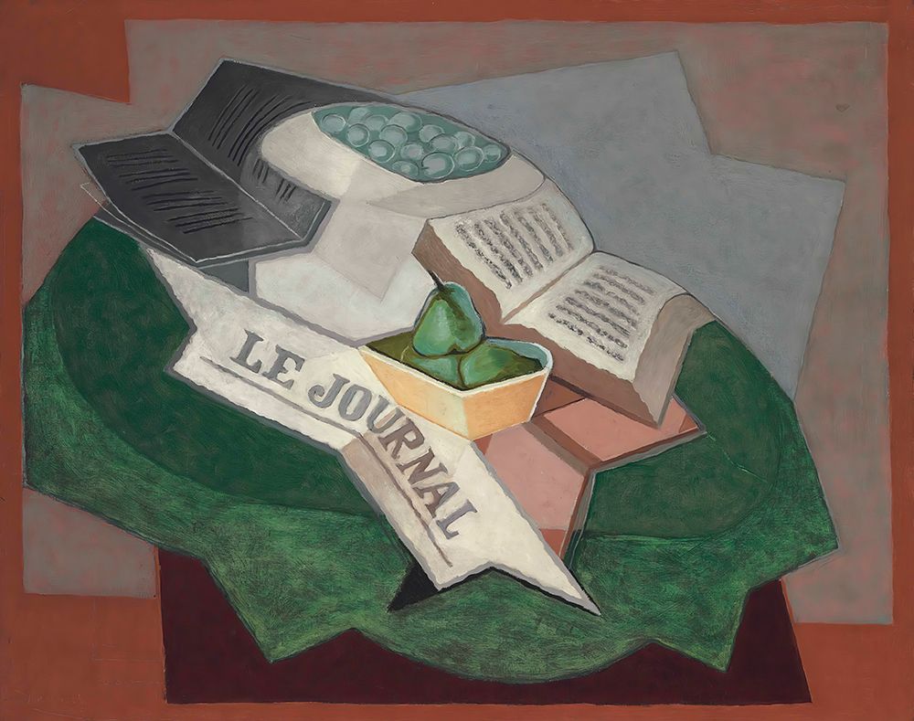 The green carpet 1925 art print by Juan Gris for $57.95 CAD