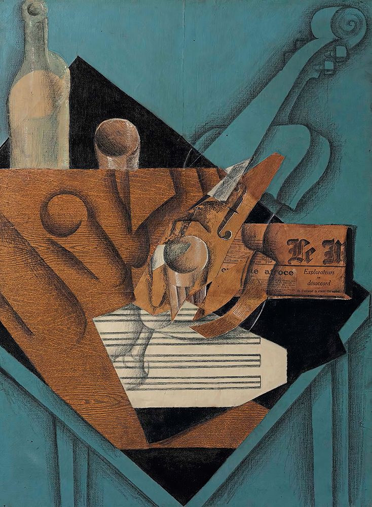The musicians table 1914 art print by Juan Gris for $57.95 CAD