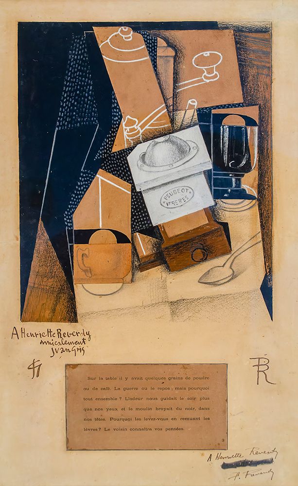 Coffee grinder collage 1915 art print by Juan Gris for $57.95 CAD