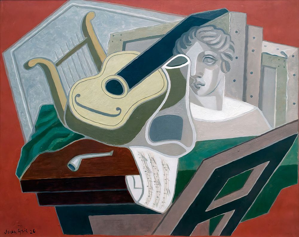 The musicians table 1926 art print by Juan Gris for $57.95 CAD