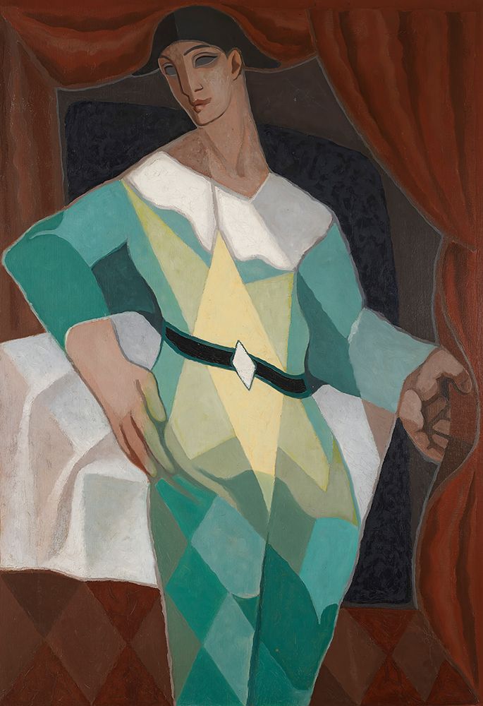 Harlequin 1925 art print by Juan Gris for $57.95 CAD