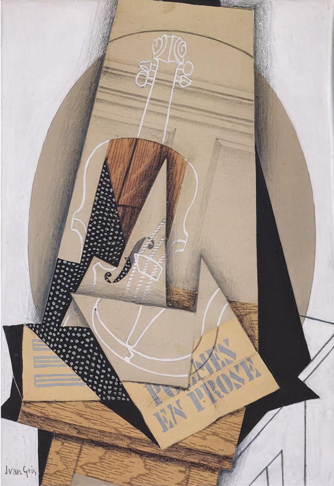 Composition with violin 1915 art print by Juan Gris for $57.95 CAD