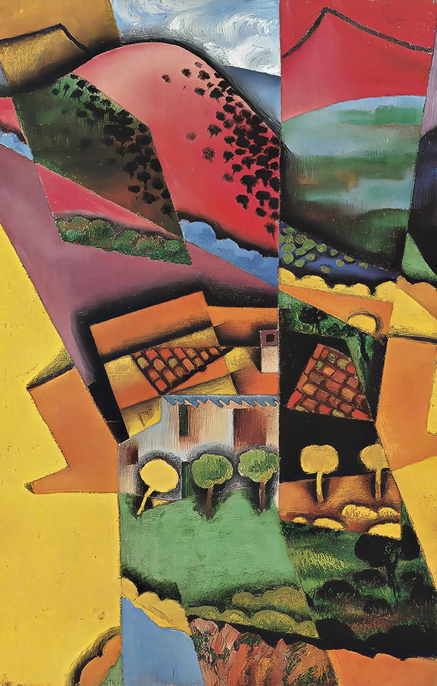Landscape at Ceret 1913 art print by Juan Gris for $57.95 CAD