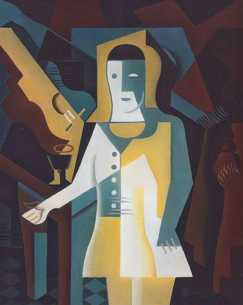 Pierrot 1919 art print by Juan Gris for $57.95 CAD