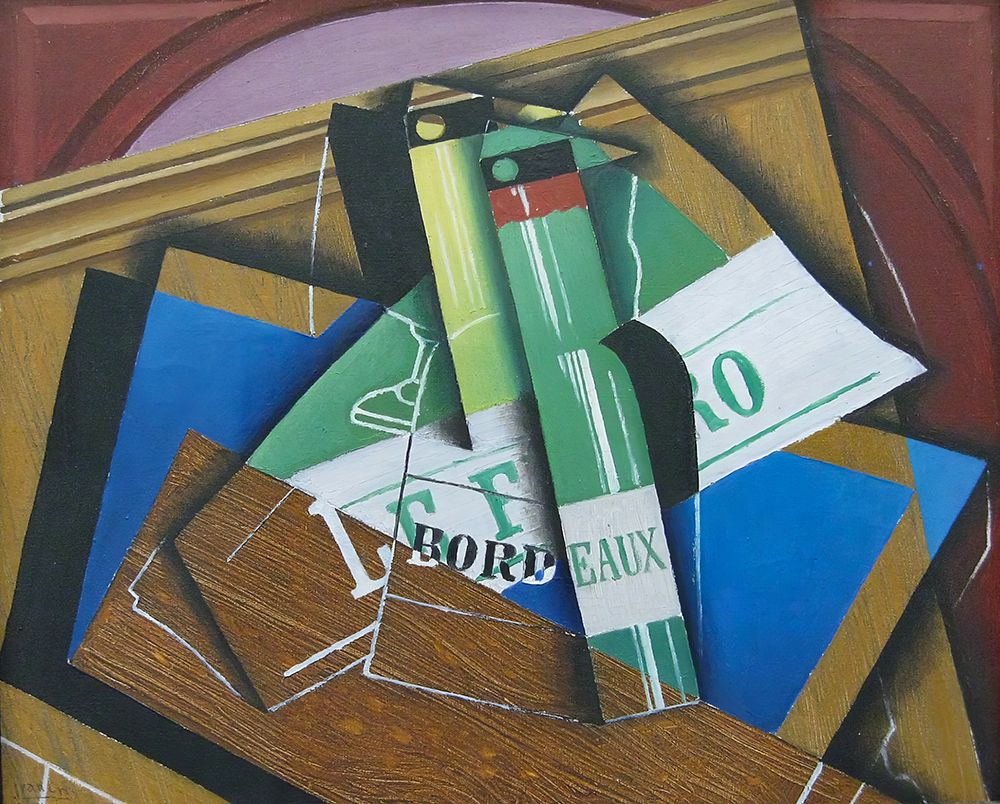 The Bordeaux bottle 1915 art print by Juan Gris for $57.95 CAD
