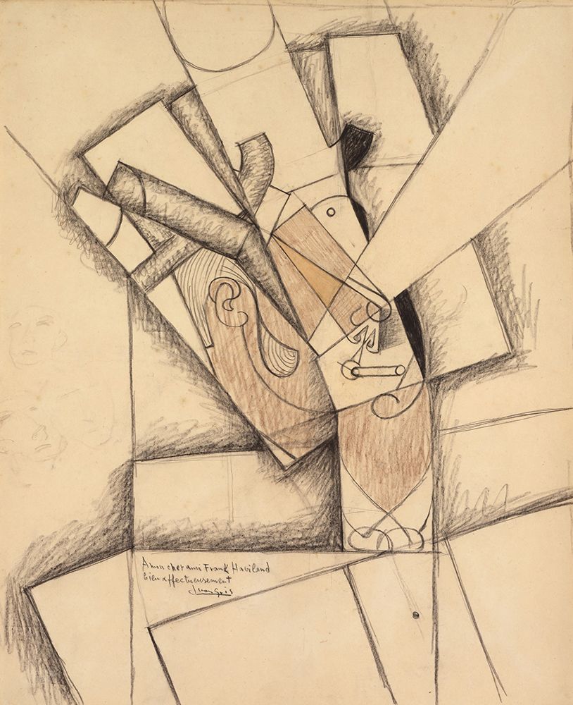 The Smoker 1913 art print by Juan Gris for $57.95 CAD