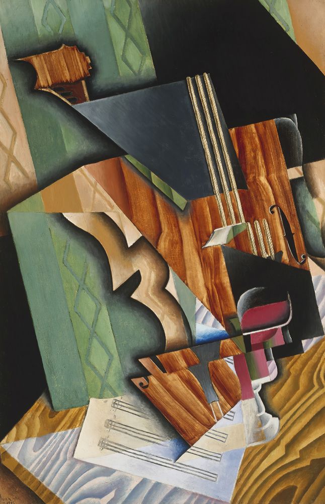 Violin and Glass 1915 art print by Juan Gris for $57.95 CAD