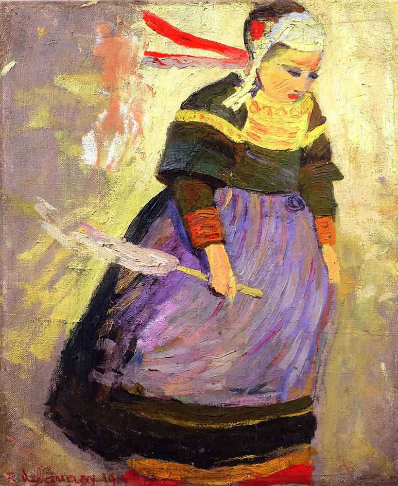 Breton Woman - 1904 art print by Robert Delauney for $57.95 CAD