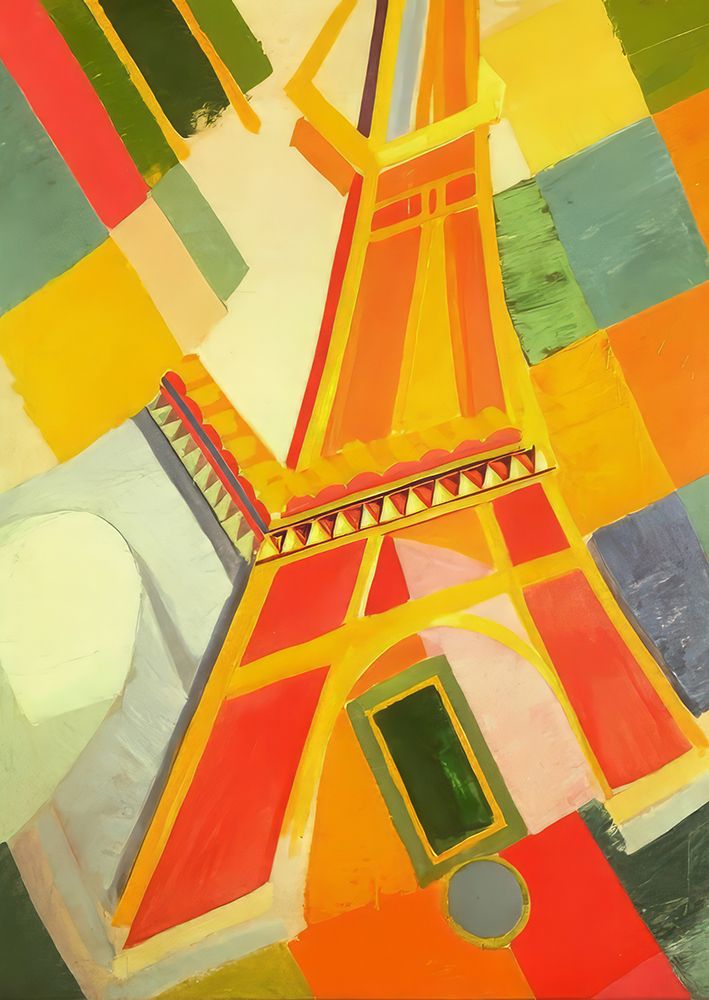Eiffel Tower 1926 art print by Robert Delauney for $57.95 CAD