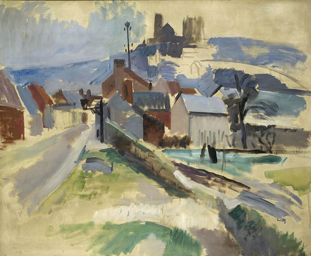 La Route de Laon - 1912 art print by Robert Delauney for $57.95 CAD