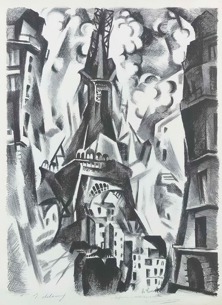 La Tour lithograph 1925 art print by Robert Delauney for $57.95 CAD