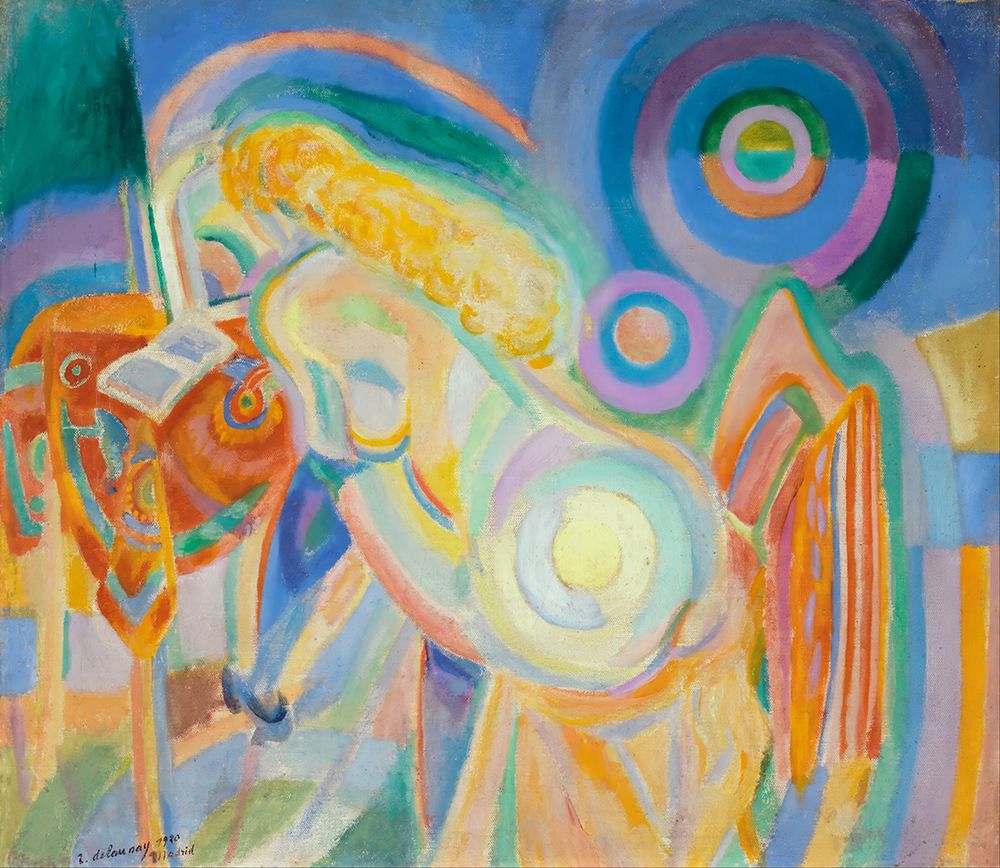Nude Woman Reading 1920 art print by Robert Delauney for $57.95 CAD