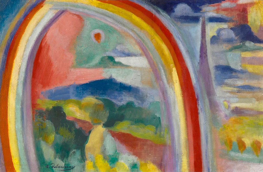 Paris under the Rainbow 1914 art print by Robert Delauney for $57.95 CAD