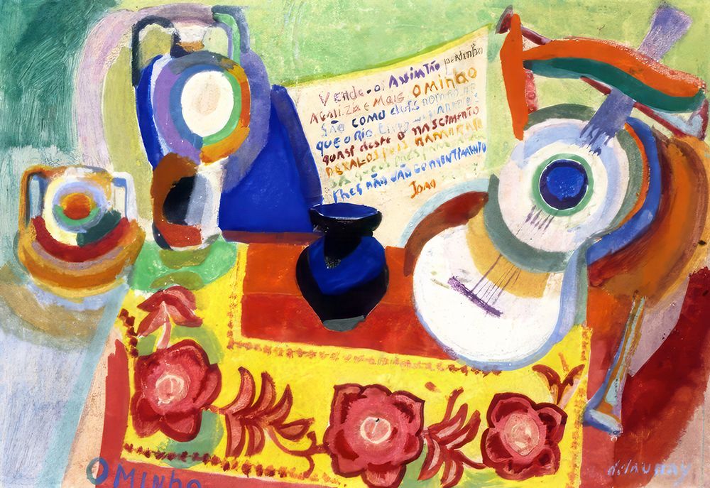 Portuguese Still Life - 1916 art print by Robert Delauney for $57.95 CAD