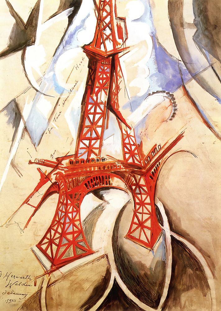 Simultaneous Tower - 1911 art print by Robert Delauney for $57.95 CAD