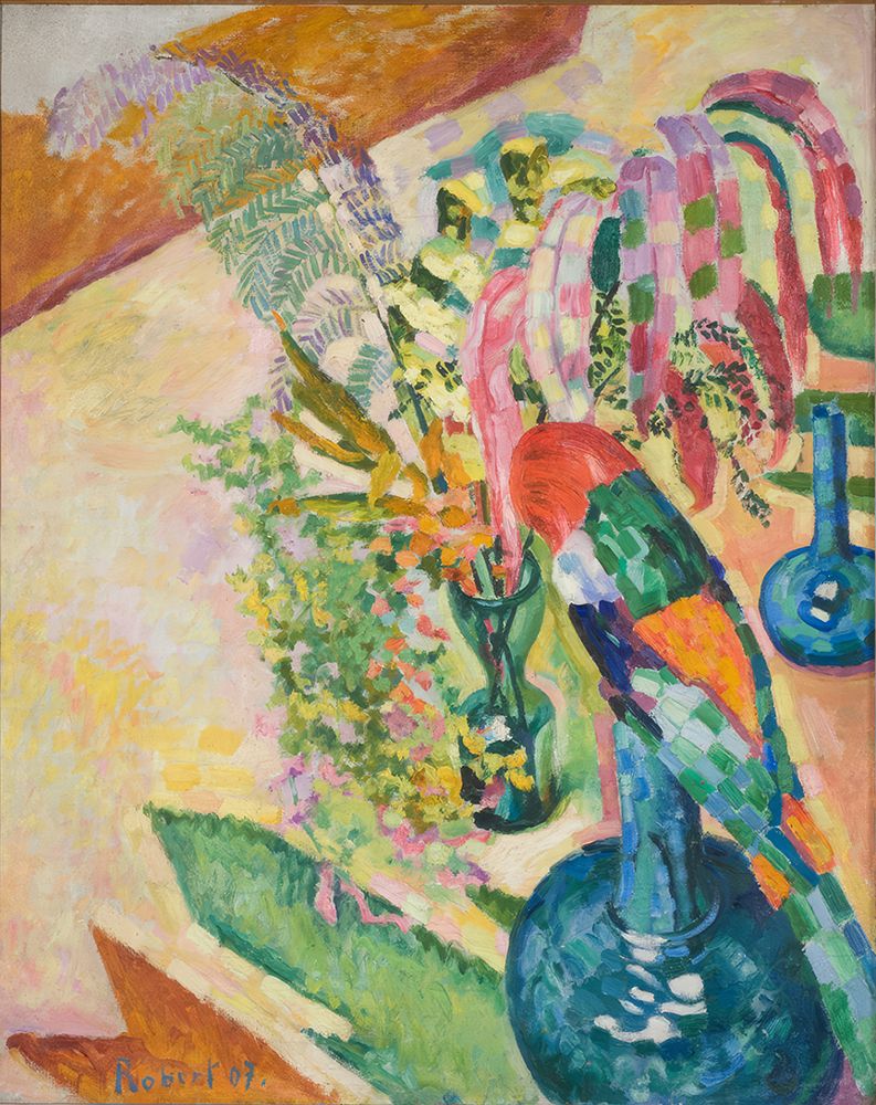 Still Life with a Parrot 1907 art print by Robert Delauney for $57.95 CAD