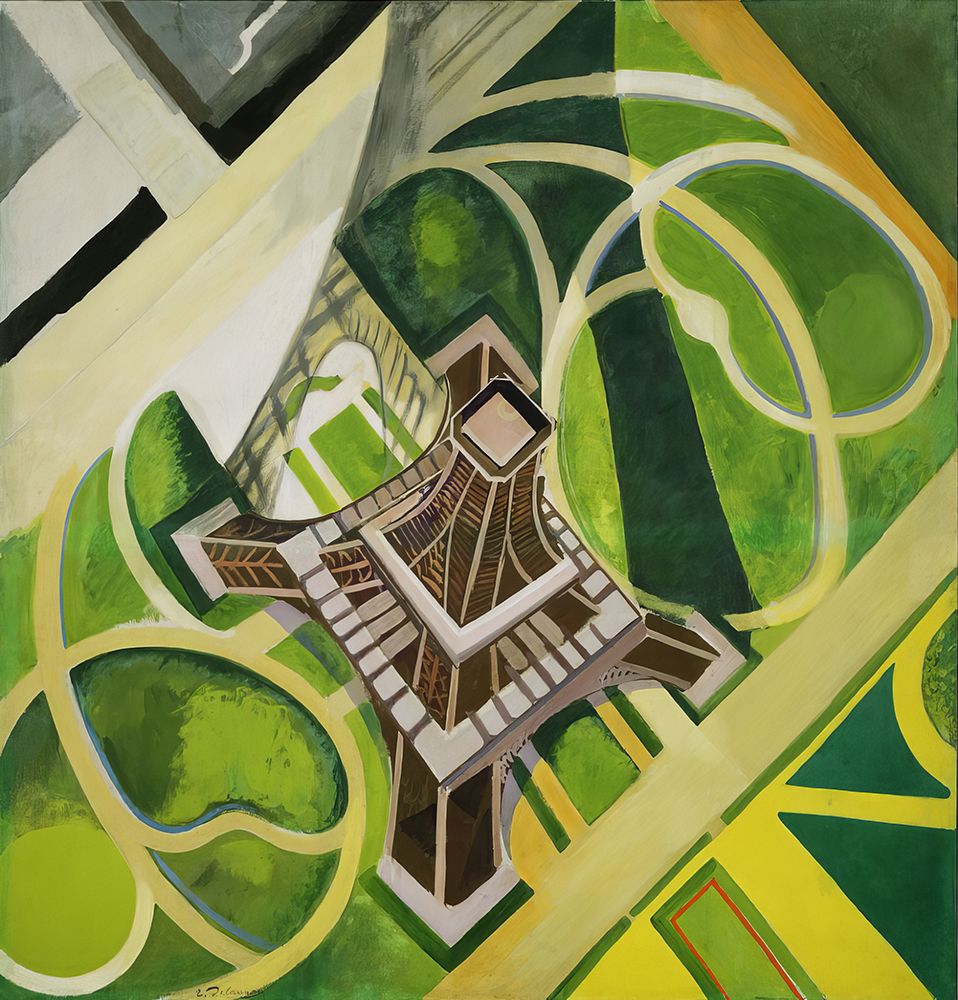 The Eiffel Tower and the Champs de Mars Garden 1922 art print by Robert Delauney for $57.95 CAD