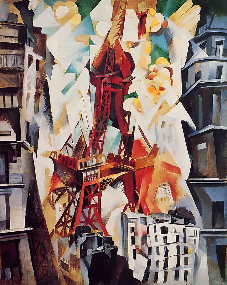 The Red Tower 1911 art print by Robert Delauney for $57.95 CAD