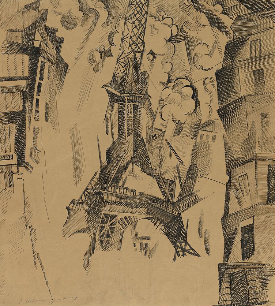 The Tower - 1911 art print by Robert Delauney for $57.95 CAD