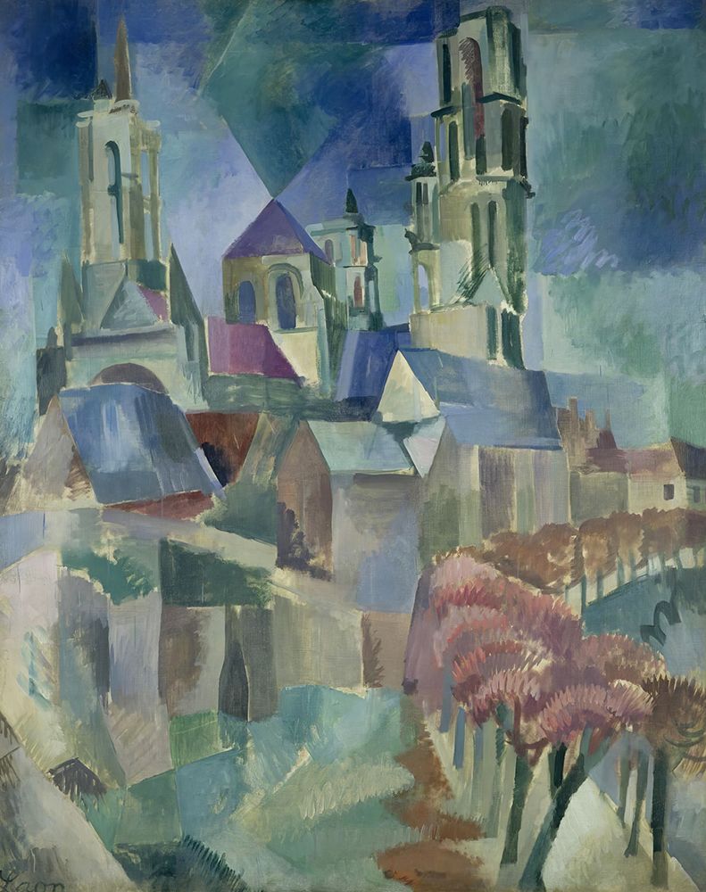 The Towers of Laon - 1912 art print by Robert Delauney for $57.95 CAD