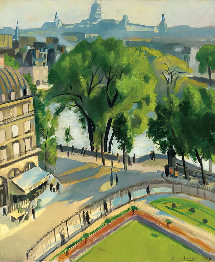Vue du Quai du Louvre 1928 art print by Robert Delauney for $57.95 CAD