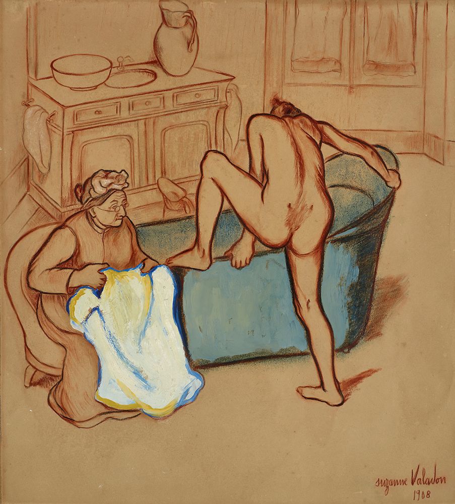 Two Girls 1908 art print by Suzanne Valadon for $57.95 CAD