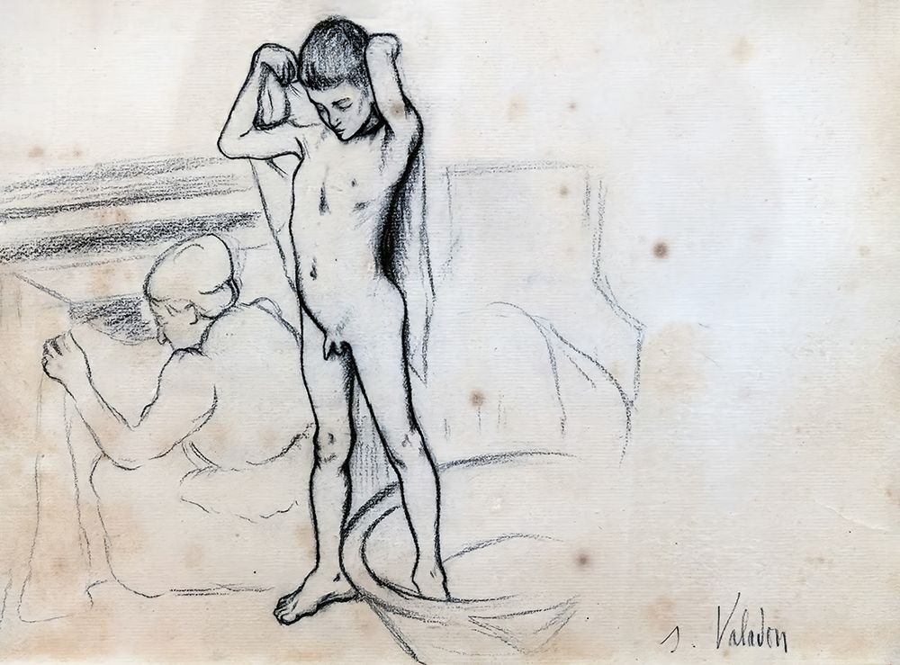 Suzanne Valadon and her son Maurice 1890 art print by Suzanne Valadon for $57.95 CAD