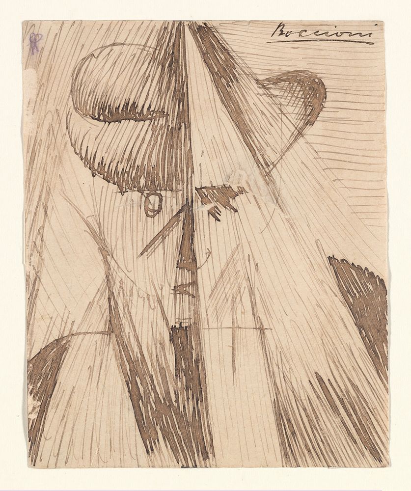 Head Against the Light The Artists Sister 1912 art print by Umberto Boccioni for $57.95 CAD