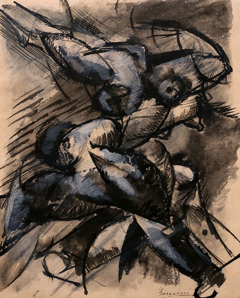 I Want to fix Human Forms in Motion, 1913 I art print by Umberto Boccioni for $57.95 CAD