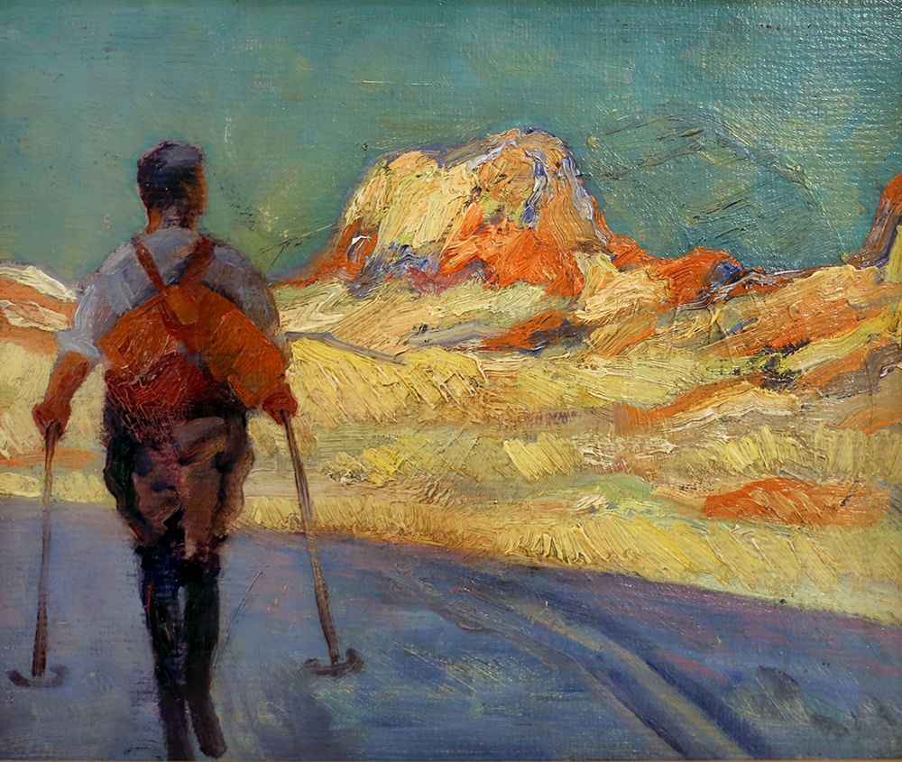 In the Mountains 1915 art print by Umberto Boccioni for $57.95 CAD