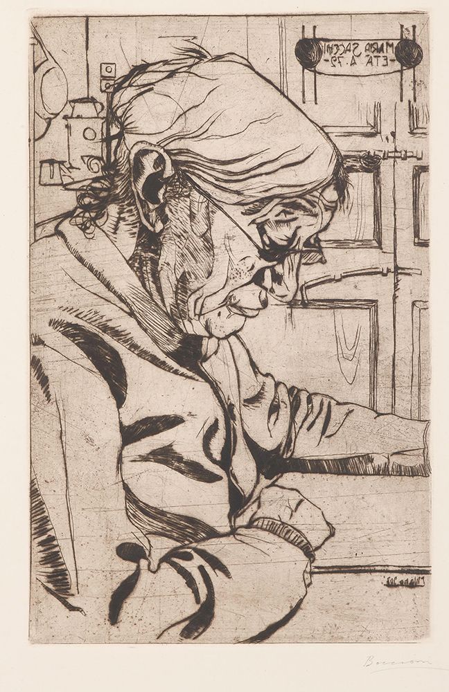 Maria Sacchi Reading 1907 art print by Umberto Boccioni for $57.95 CAD