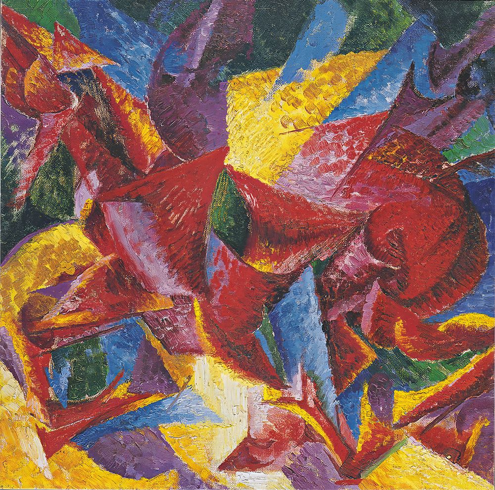 Plastic Forms of a Horse 1914 art print by Umberto Boccioni for $57.95 CAD