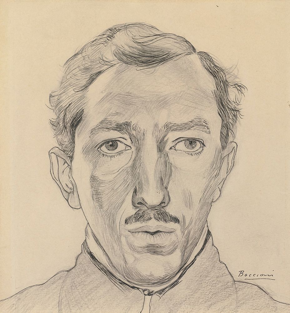 Self-portrait 1908 art print by Umberto Boccioni for $57.95 CAD