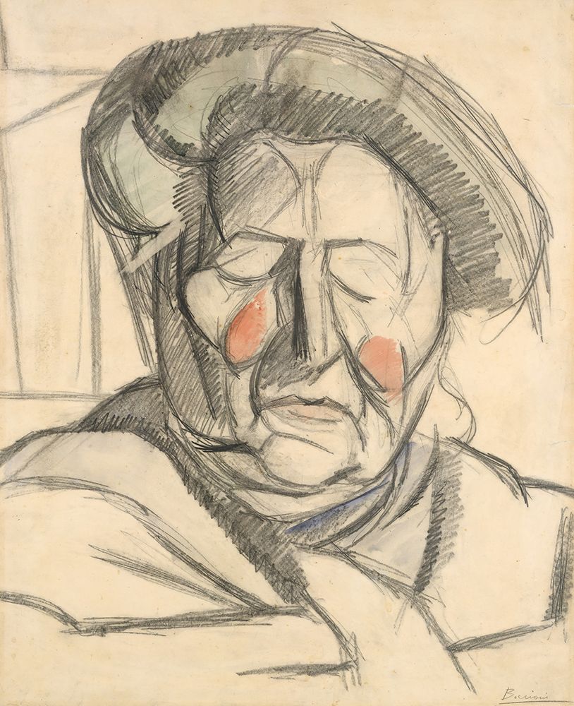 The Artists Mother 1915 art print by Umberto Boccioni for $57.95 CAD