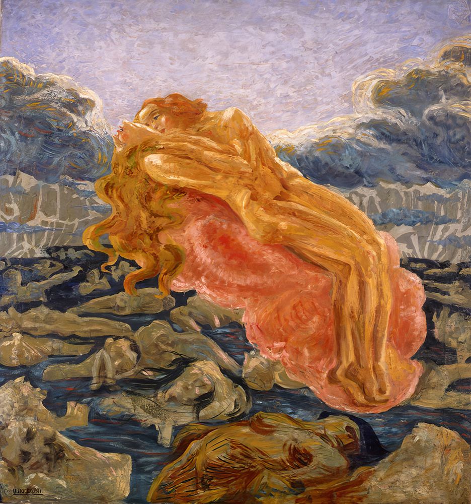 The Dream, or Paolo and Francesca 1909 art print by Umberto Boccioni for $57.95 CAD