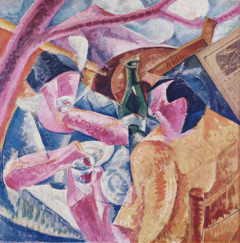 Under the Pergola in Naples 1914 art print by Umberto Boccioni for $57.95 CAD