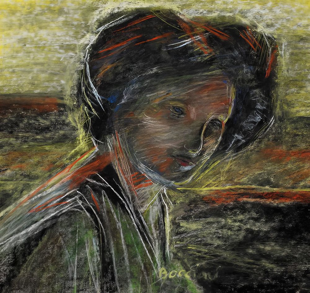 Untitled Portrait, 1909 art print by Umberto Boccioni for $57.95 CAD