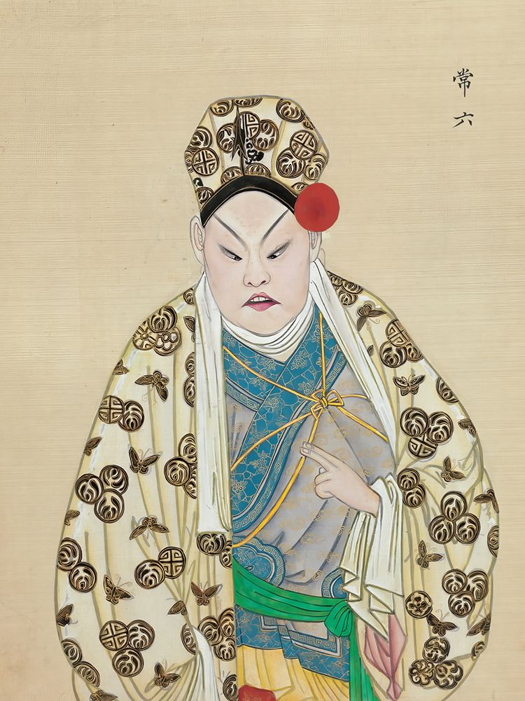 100 Portraits of Peking Opera Characters 46 art print by Qing Dynasty Chinese Artist for $57.95 CAD