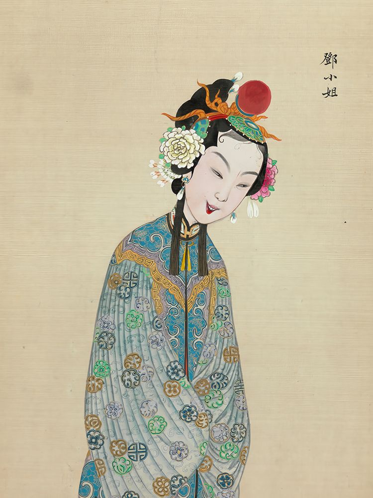 100 Portraits of Peking Opera Characters 60 art print by Qing Dynasty Chinese Artist for $57.95 CAD