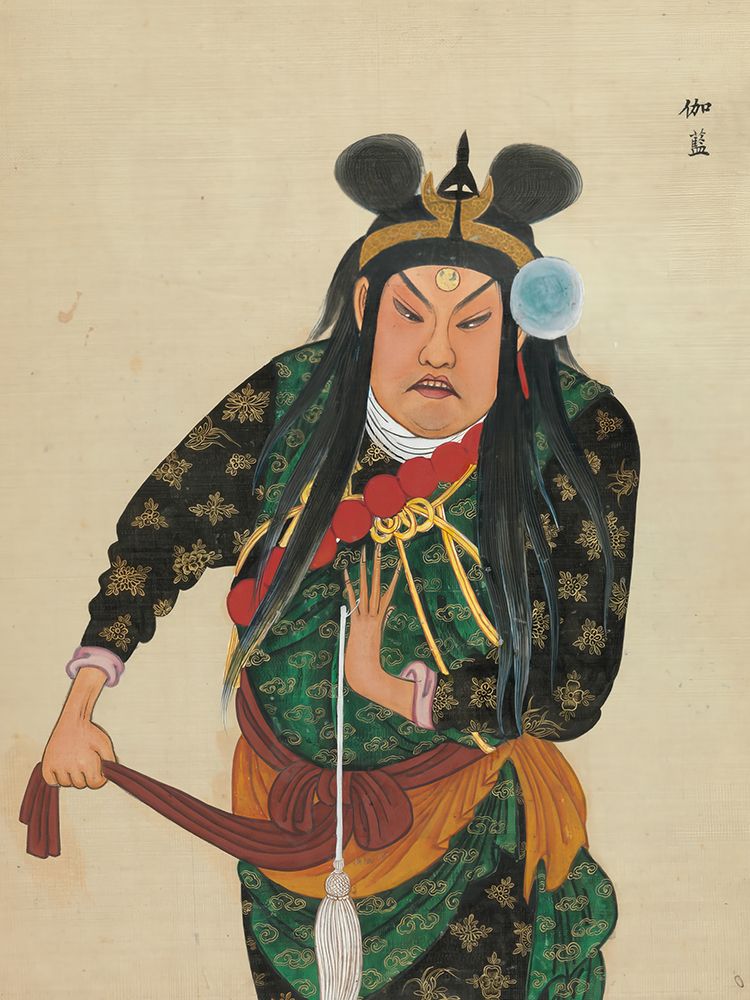 100 Portraits of Peking Opera Characters 68 art print by Qing Dynasty Chinese Artist for $57.95 CAD