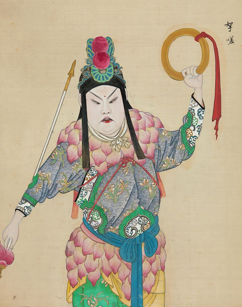 100 Portraits of Peking Opera Characters 97 art print by Qing Dynasty Chinese Artist for $57.95 CAD