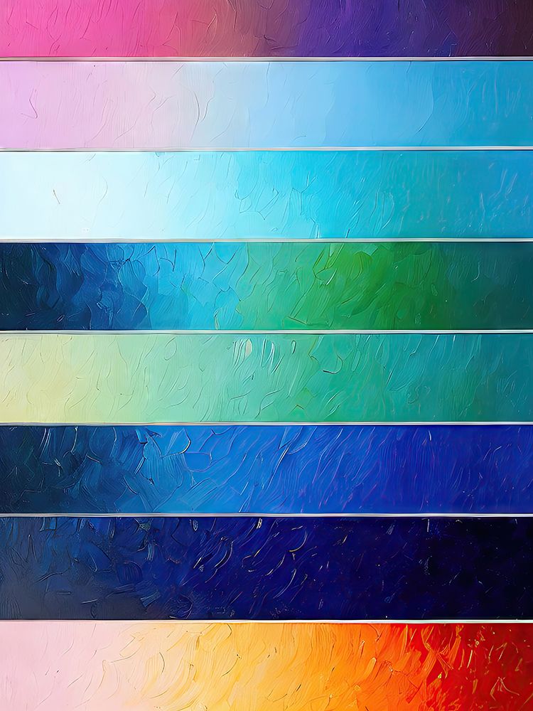 Blended Color Stripes art print by Alpenglow Workshop for $57.95 CAD